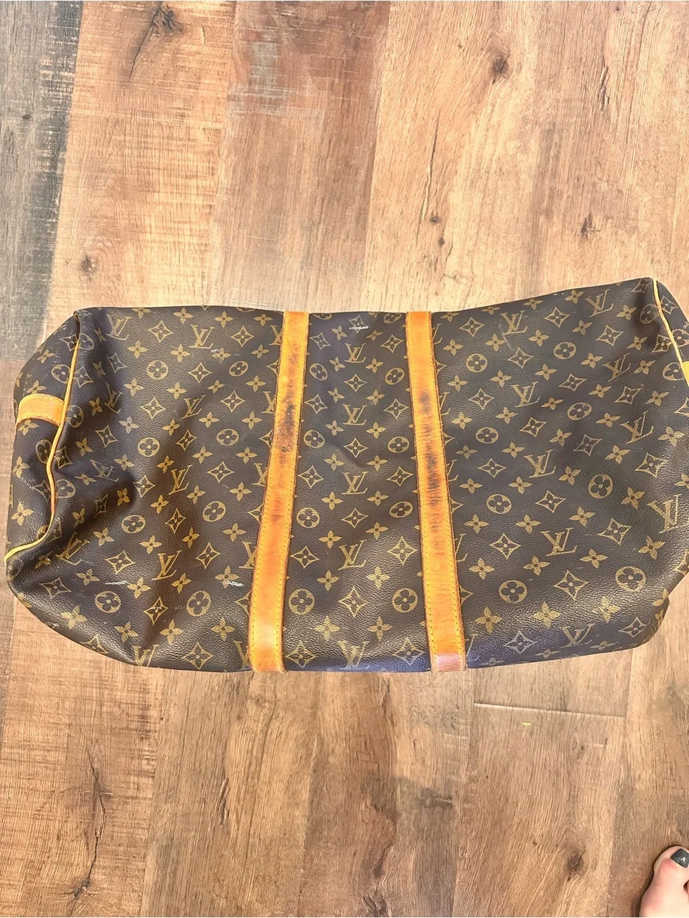 Louis Vuitton Monogram Canvas Travel Duffel Bag keepall 55 pre owned - Picture 12 of 15